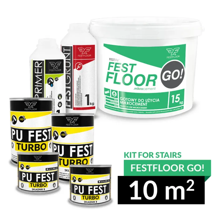 Kit für Treppen FESTFLOOR GO! - 10 m² Produktset